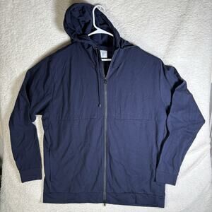 Bogner Hoodie Sweatshirt Mens 3XL Blue Full Zip Sweater Outdoors Luxury Adult